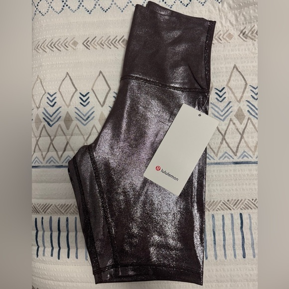 Lululemon Align High-Rise Short 8" *Shine in Radiate Foil Print French Press - Picture 4 of 7